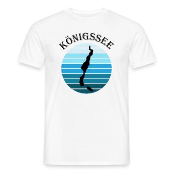 Königssee Kreisblick - Ruhe & Weite - Männer T-Shirt - Weiß - Vorne - AI Model Male 178 dark (178cm)