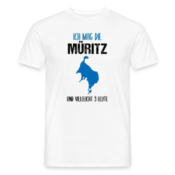 Müritz & 3 Friends - That's all it takes! - Men's T-Shirt - white - Front - AI Model Male 178 dark (178cm)