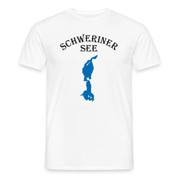 Schweriner See - Naturjuwel - Männer T-Shirt - Weiß - Vorne - AI Model Male 178 dark (178cm)