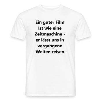 Retro Movie Night - Men's T-Shirt - white - Front - AI Model Male 178 dark (178cm)