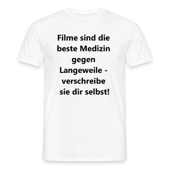 Movie Therapy - Männer T-Shirt - Weiß - Vorne - AI Model Male 178 dark (178cm)