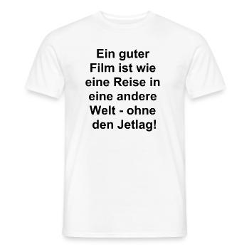 Rêves cinématographiques - T-shirt homme - blanc - Devant - AI Model Male 178 dark (178cm)