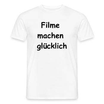 Movie Fan Gift - Men's T-Shirt - white - Front - AI Model Male 178 dark (178cm)