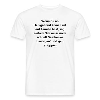 Last-Minute Gift Hunt - Men's T-Shirt - white - Front - AI Model Male 178 dark (178cm)