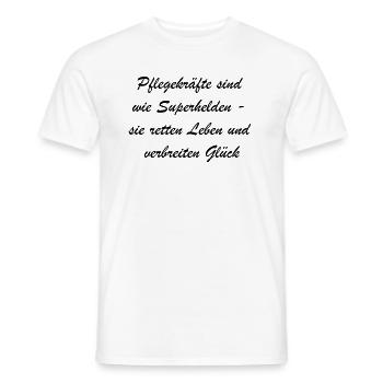 "Thank you for everything you do" gift - Men's T-Shirt - white - Front - AI Model Male 178 dark (178cm)
