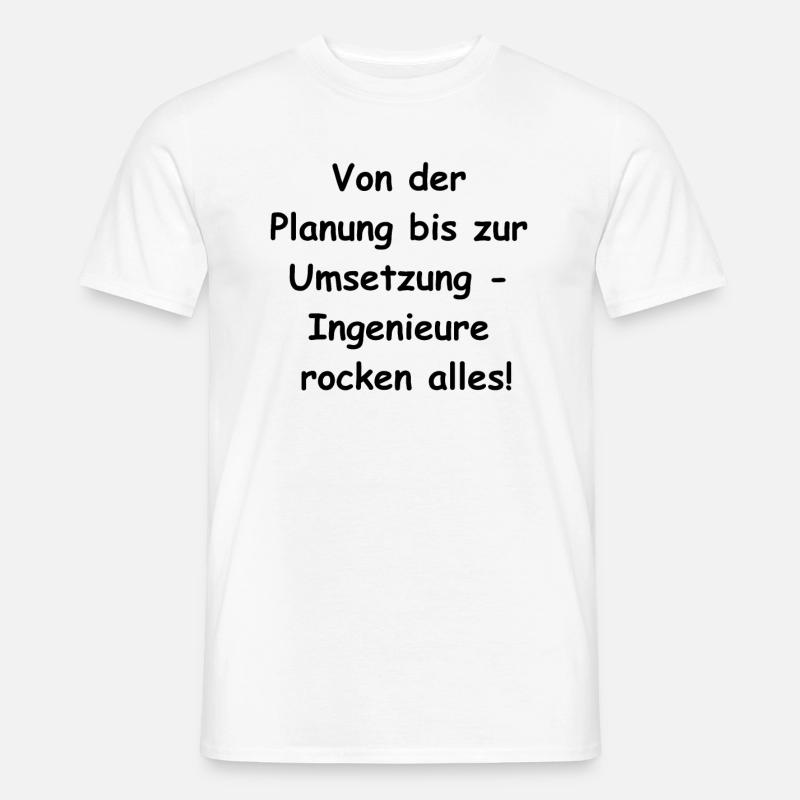 I love my Engineer - Männer T-Shirt - Weiß