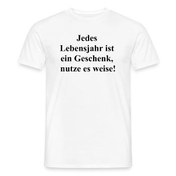 lucky charm - Men's T-Shirt - white - Front - AI Model Male 178 dark (178cm)