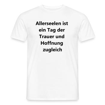 Symbolic gift for the bereaved - Men's T-Shirt - white - Front - AI Model Male 178 dark (178cm)
