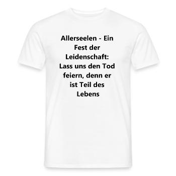 Commemorative gift idea - Men's T-Shirt - white - Front - AI Model Male 178 dark (178cm)