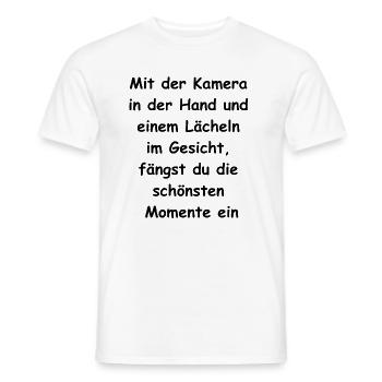 Lustiges Fotograf Geschenk - Männer T-Shirt - Weiß - Vorne - AI Model Male 178 dark (178cm)