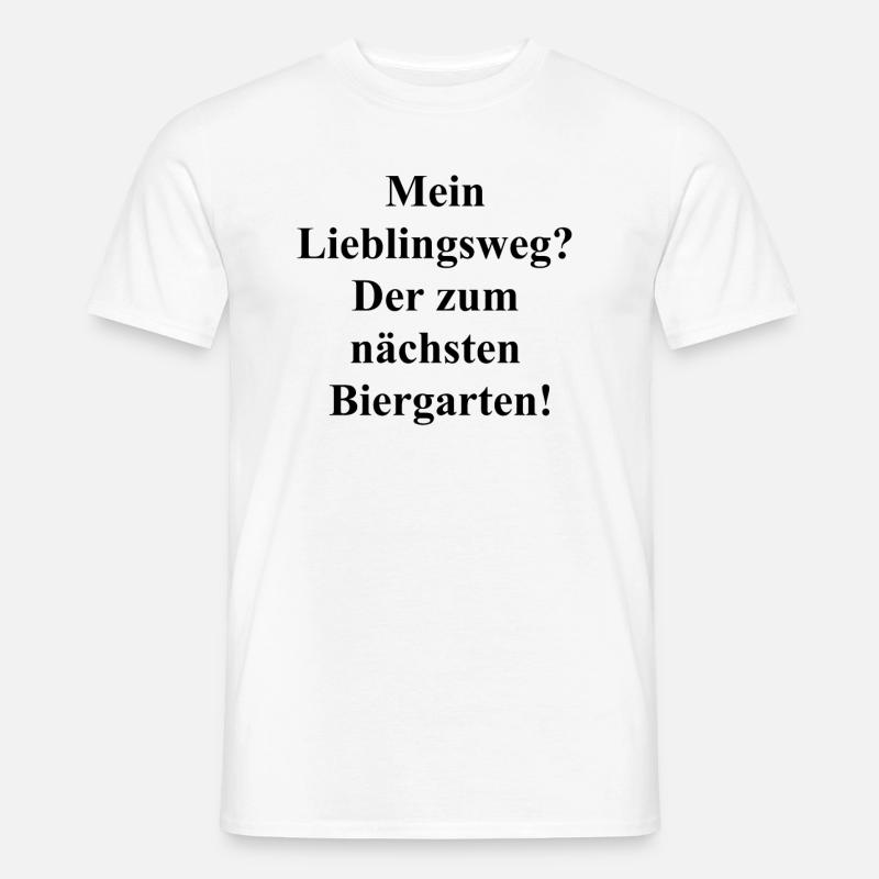 Wander-Bier Genusspaket - Männer T-Shirt - Weiß