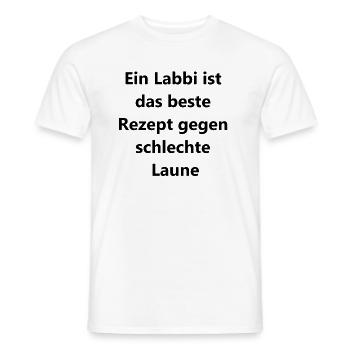 Labrador Love Geschenk - Männer T-Shirt - Weiß - Vorne - AI Model Male 178 dark (178cm)
