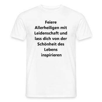 Cadeau pour l’âme - T-shirt homme - blanc - Devant - AI Model Male 178 dark (178cm)