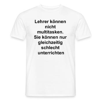 Geschenk für Lehrer - Männer T-Shirt - Weiß - Vorne - AI Model Male 178 dark (178cm)