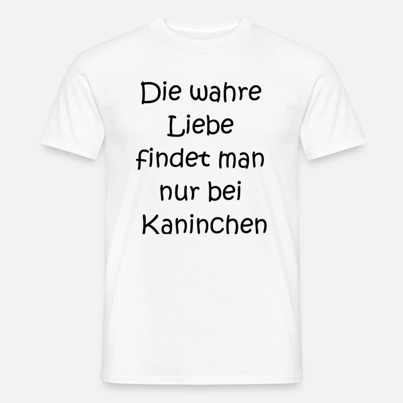 Kuschelhase Geschenk - Männer T-Shirt - Weiß