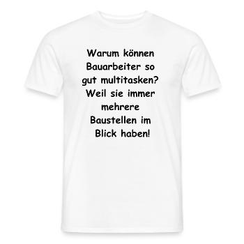 Cadeau multitâche - T-shirt homme - blanc - Devant - AI Model Male 178 dark (178cm)