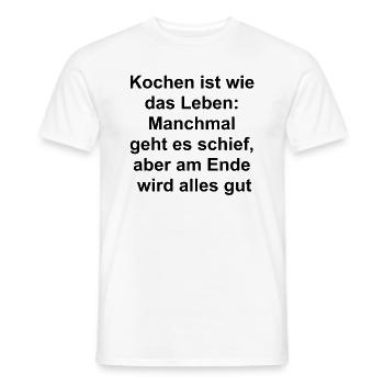 Cadeau de cuisine amusant - T-shirt homme - blanc - Devant - AI Model Male 178 dark (178cm)