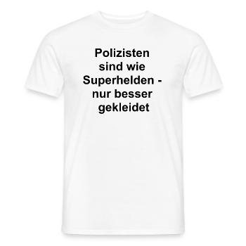 Notizbuch Geschenk - Männer T-Shirt - Weiß - Vorne - AI Model Male 178 dark (178cm)