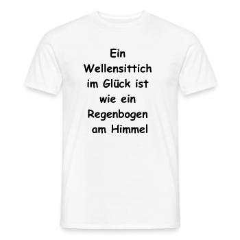 Cadeau pour les amoureux des oiseaux - T-shirt homme - blanc - Devant - AI Model Male 178 dark (178cm)