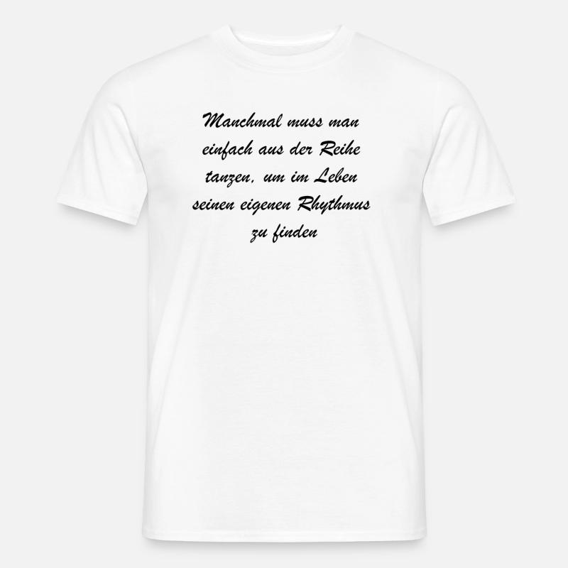 Personalisiertes Tanzgeschenk - Männer T-Shirt - Weiß