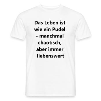 Pudeltastisches Geschenk - Männer T-Shirt - Weiß - Vorne - AI Model Male 178 dark (178cm)