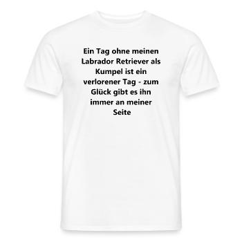 Labrador Buddy Gift - Men's T-Shirt - white - Front - AI Model Male 178 dark (178cm)