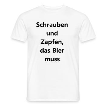 Personalized Workshop Gift - Men's T-Shirt - white - Front - AI Model Male 178 dark (178cm)