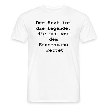 Gift for the Lifesaver - Men's T-Shirt - white - Front - AI Model Male 178 dark (178cm)