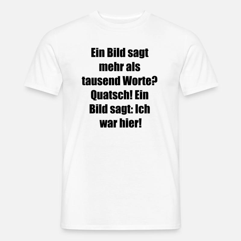 Foto-Geschenkidee - Männer T-Shirt - Weiß