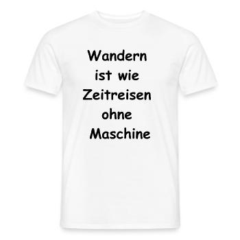 Zeitreise Geschenk - Männer T-Shirt - Weiß - Vorne - AI Model Male 178 dark (178cm)
