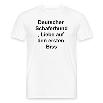Geschenk für Hundefans - Männer T-Shirt - Weiß - Vorne - AI Model Male 178 dark (178cm)