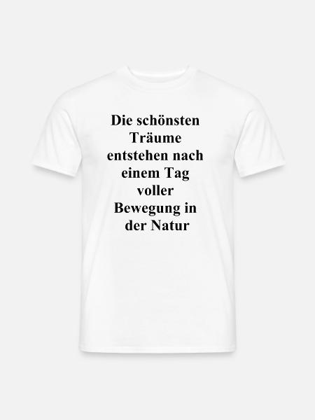 Naturgeschenk für Wanderfreunde - Männer T-Shirt - Weiß