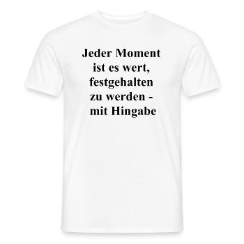 Personalized gift for photo enthusiasts - Men's T-Shirt - white - Front - AI Model Male 178 dark (178cm)