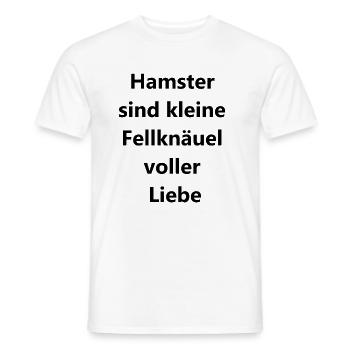 Hamstergeschenk - Männer T-Shirt - Weiß - Vorne - AI Model Male 178 dark (178cm)