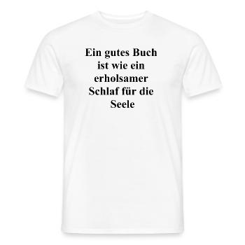 Geschenk für Leseratten - Männer T-Shirt - Weiß - Vorne - AI Model Male 178 dark (178cm)