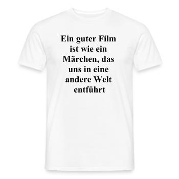Märchenhafter Filmgenuss Geschenk - Männer T-Shirt - Weiß - Vorne - AI Model Male 178 dark (178cm)
