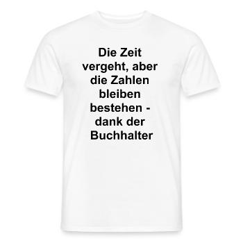 Personalisiertes Buchhalter Geschenk - Männer T-Shirt - Weiß - Vorne - AI Model Male 178 dark (178cm)