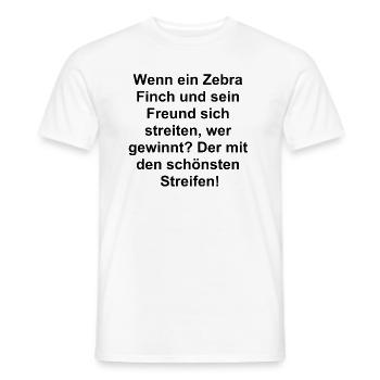 Gestreifte Freunde Geschenk - Männer T-Shirt - Weiß - Vorne - AI Model Male 178 dark (178cm)