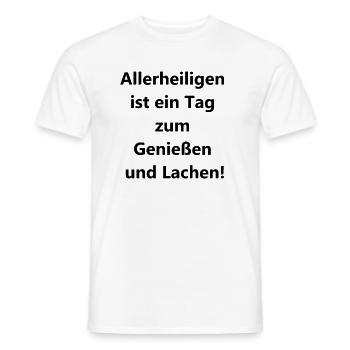 Fröhliches Allerheiligen Geschenk - Männer T-Shirt - Weiß - Vorne - AI Model Male 178 dark (178cm)