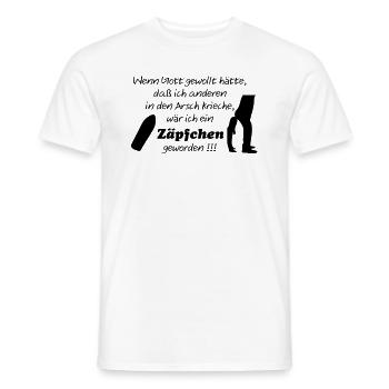 Zäpfchen - Männer T-Shirt - Weiß - Vorne - AI Model Male 178 dark (178cm)