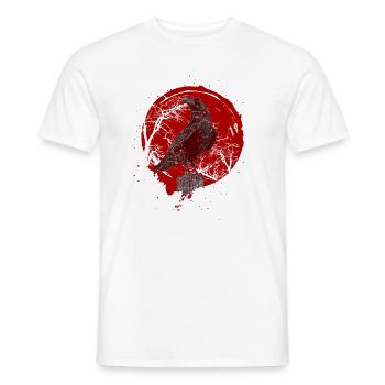 Oiseau corbeau corbeau - T-shirt homme - blanc - Devant - AI Model Male 178 dark (178cm)