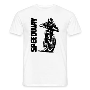 Speedway - Moto Speedway - T-shirt homme - blanc - Devant - AI Model Male 178 dark (178cm)