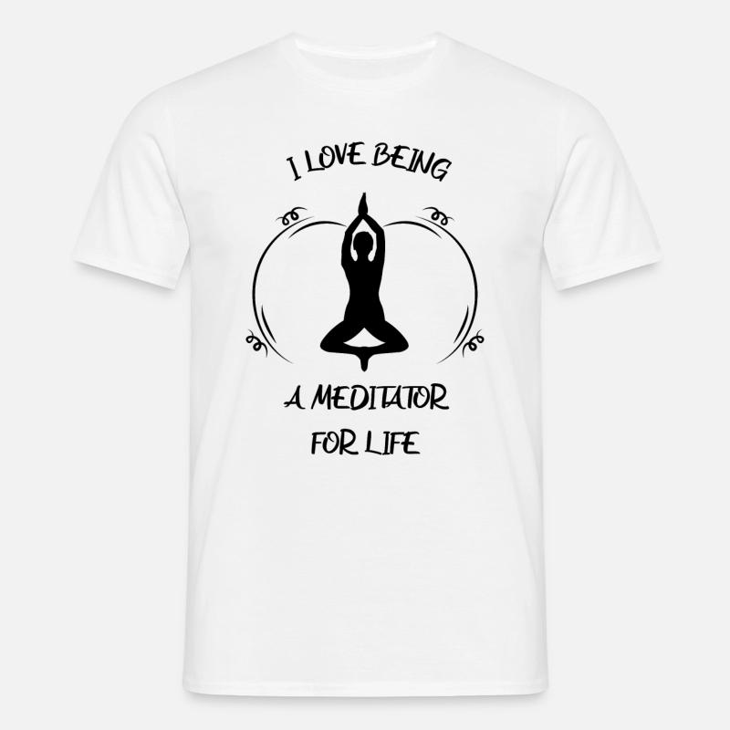 Meditation - Men's T-Shirt - white