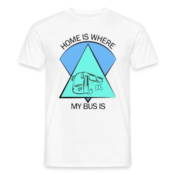 Bus Bus Driver School Bus Bus Bus Bus Driver - Men's T-Shirt - white - Front - AI Model Male 178 dark (178cm)
