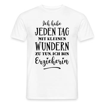 Erzieherin - Kleine Wunder - Männer T-Shirt - Weiß - Vorne - AI Model Male 178 dark (178cm)