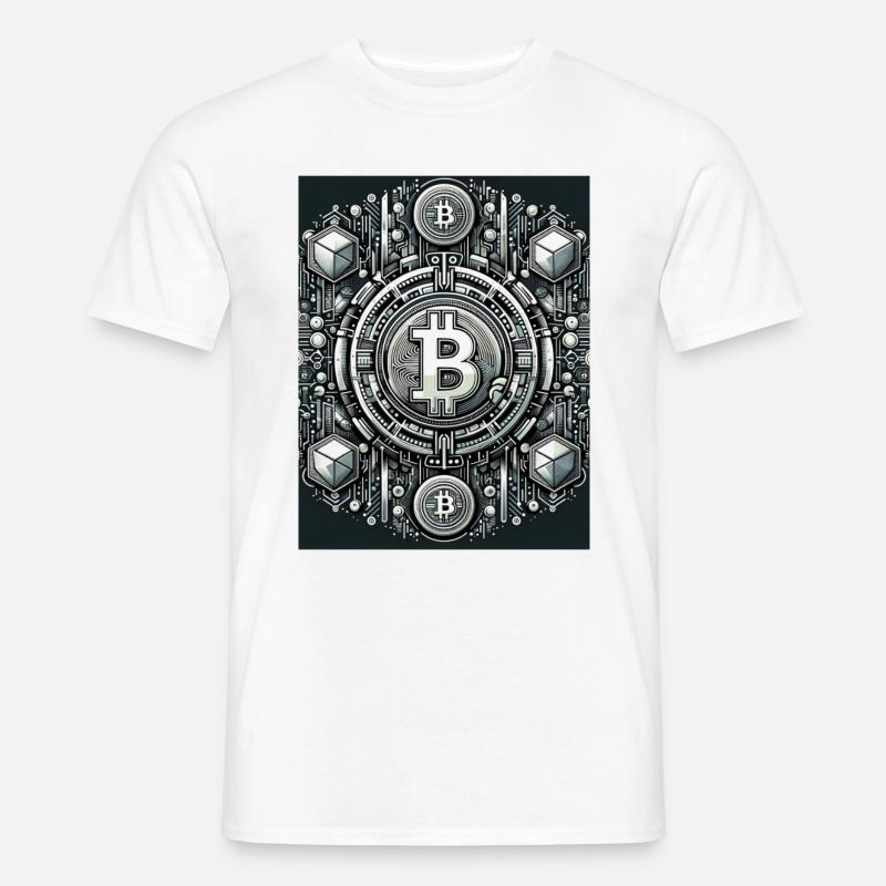 Crypto Frontier: Digital Evolution - Männer T-Shirt - Weiß