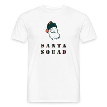 Santa Squad Christmas Team Santa Team - Men's T-Shirt - white - Front - AI Model Male 178 dark (178cm)