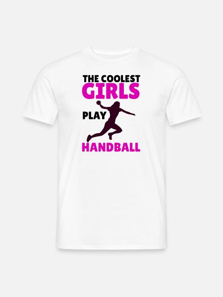 Handballerin Handball Frauenhandball Damen Mädchen - Männer T-Shirt - Weiß