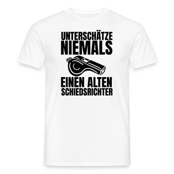 Schiedsrichter Opa Geschenk Großpapa Schiri Spruch - Männer T-Shirt - Weiß - Vorne - AI Model Male 178 dark (178cm)
