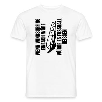 Windsurfing Windsurfer Papa Kitesurfer Fußball - Männer T-Shirt - Weiß - Vorne - AI Model Male 178 dark (178cm)
